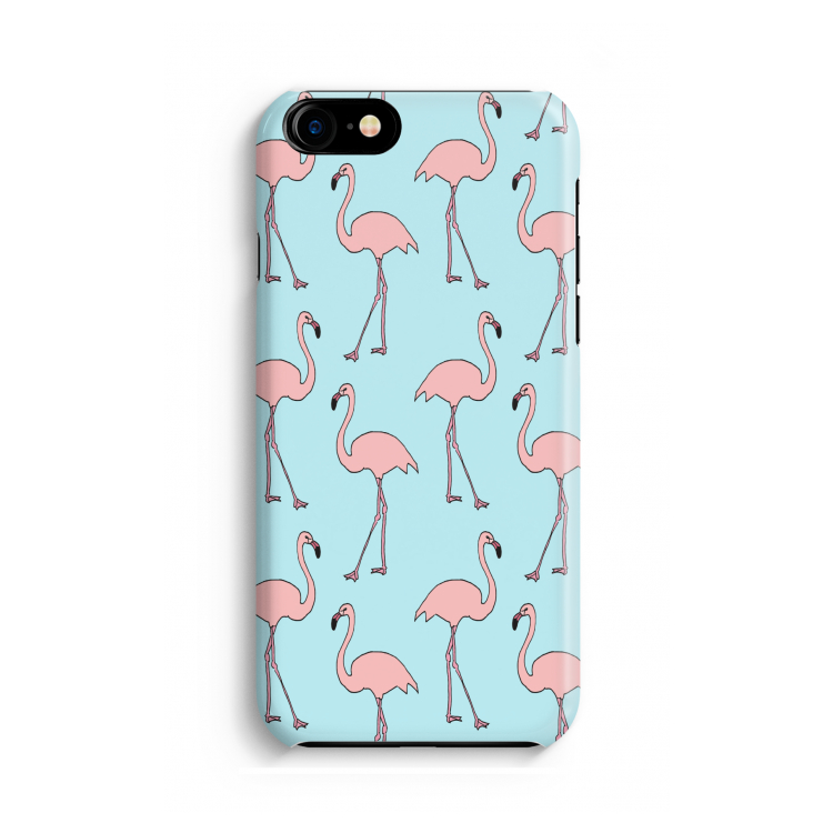 Anything Flamingoes: Volledig geprint iPhone SE 2020 Hoesje