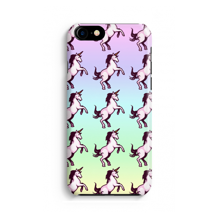 Musketon Unicorn: Volledig geprint iPhone SE 2020 Hoesje