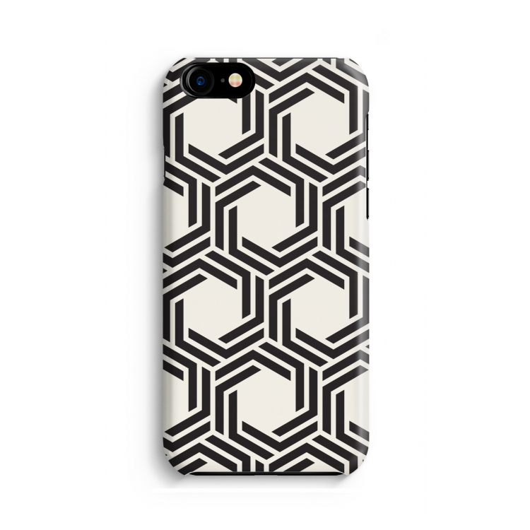 Geometrisch patroon: Volledig geprint iPhone SE 2020 Hoesje