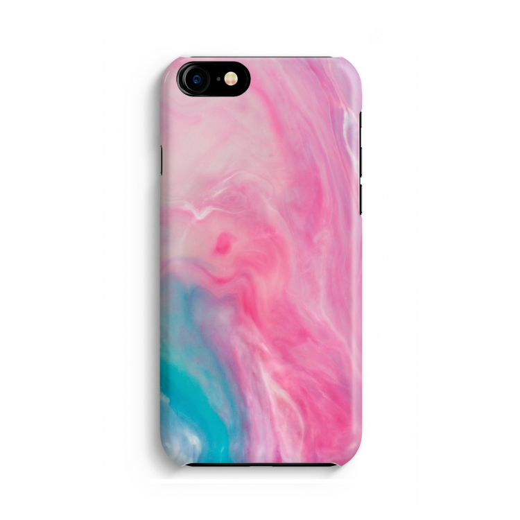 Roze explosie: Volledig geprint iPhone SE 2020 Hoesje
