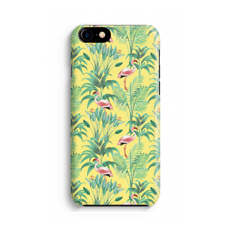 Flamingo party: Volledig geprint iPhone SE 2020 Hoesje