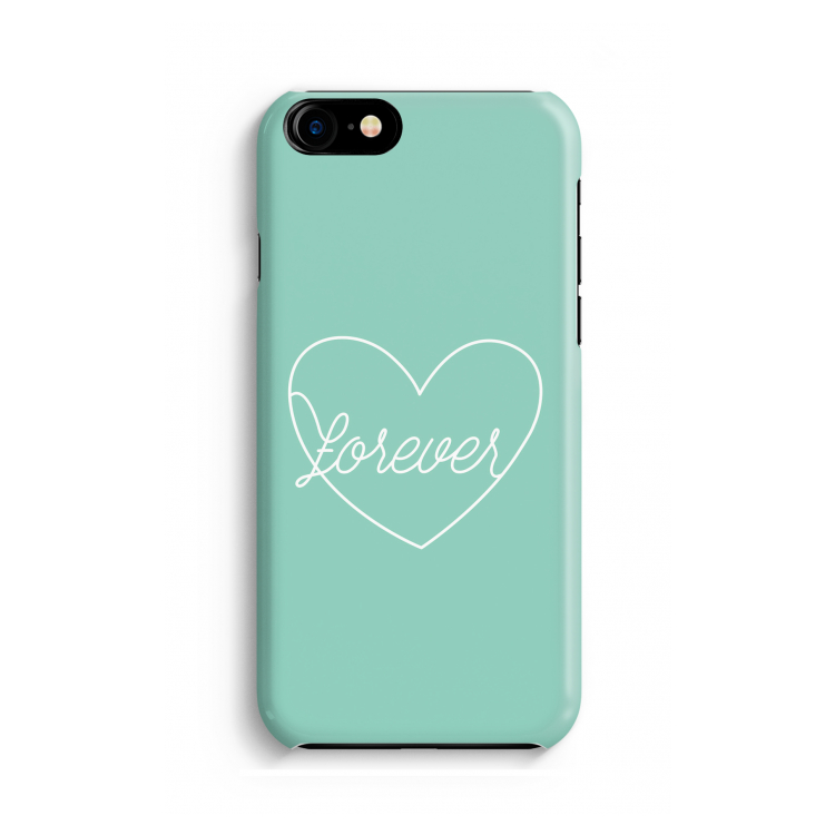 Forever heart pastel: Volledig geprint iPhone SE 2020 Hoesje
