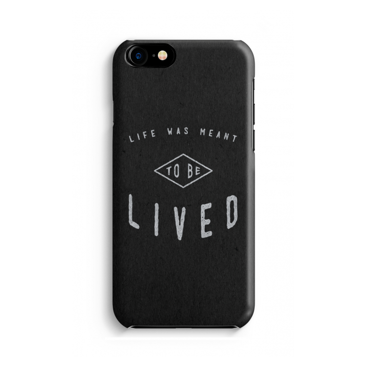 To be lived: Volledig geprint iPhone SE 2020 Hoesje