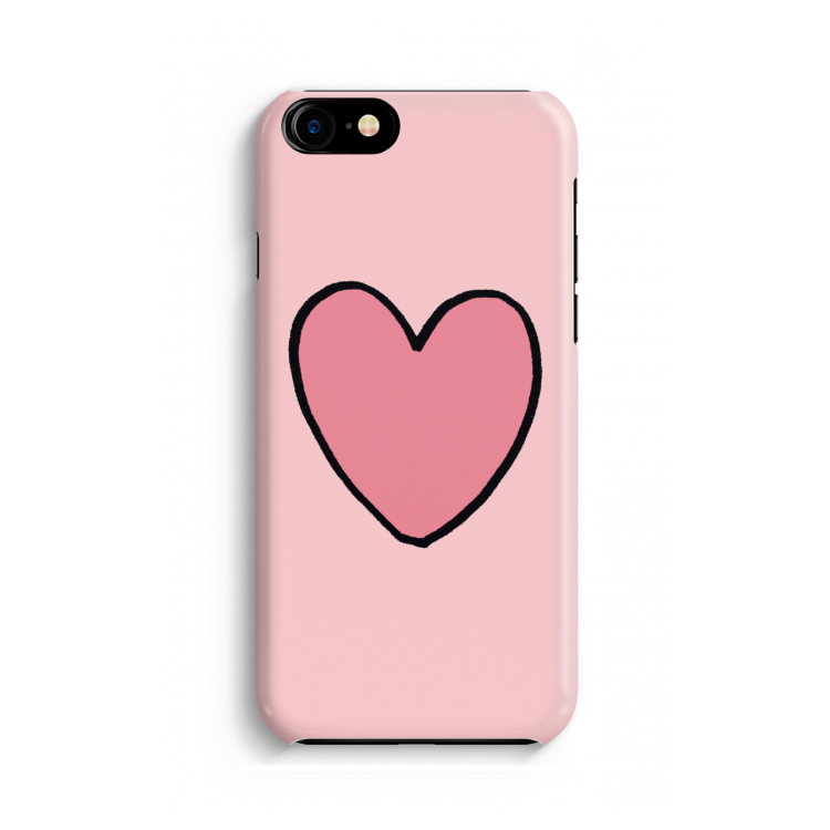 Hartje: Volledig geprint iPhone SE 2020 Hoesje