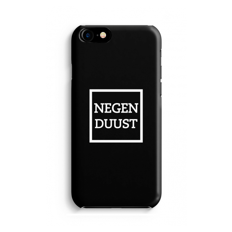 Negenduust black: Volledig geprint iPhone SE 2020 Hoesje