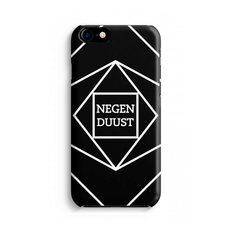 Negenduust geometrisch: Volledig geprint iPhone SE 2020 Hoesje