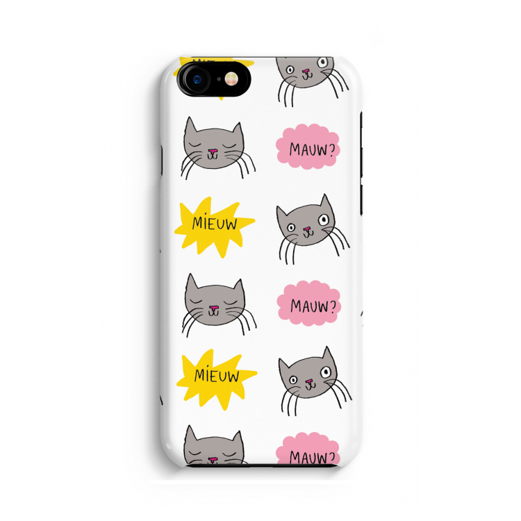 Meow: Volledig geprint iPhone SE 2020 Hoesje