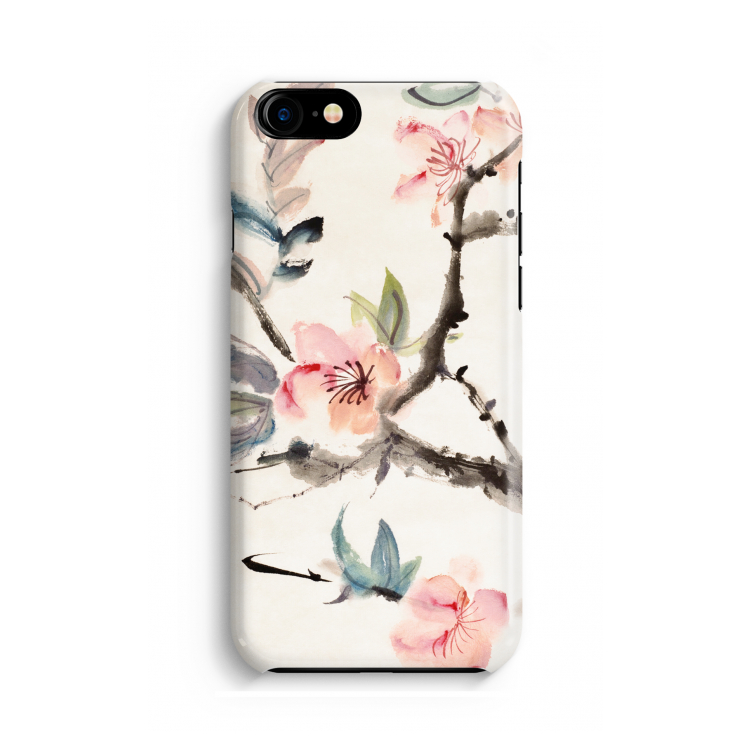 Japanse bloemen: Volledig geprint iPhone SE 2020 Hoesje