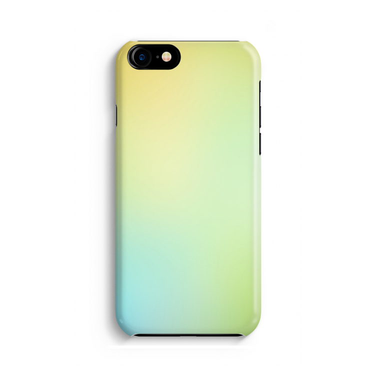 Minty mist pastel: Volledig geprint iPhone SE 2020 Hoesje