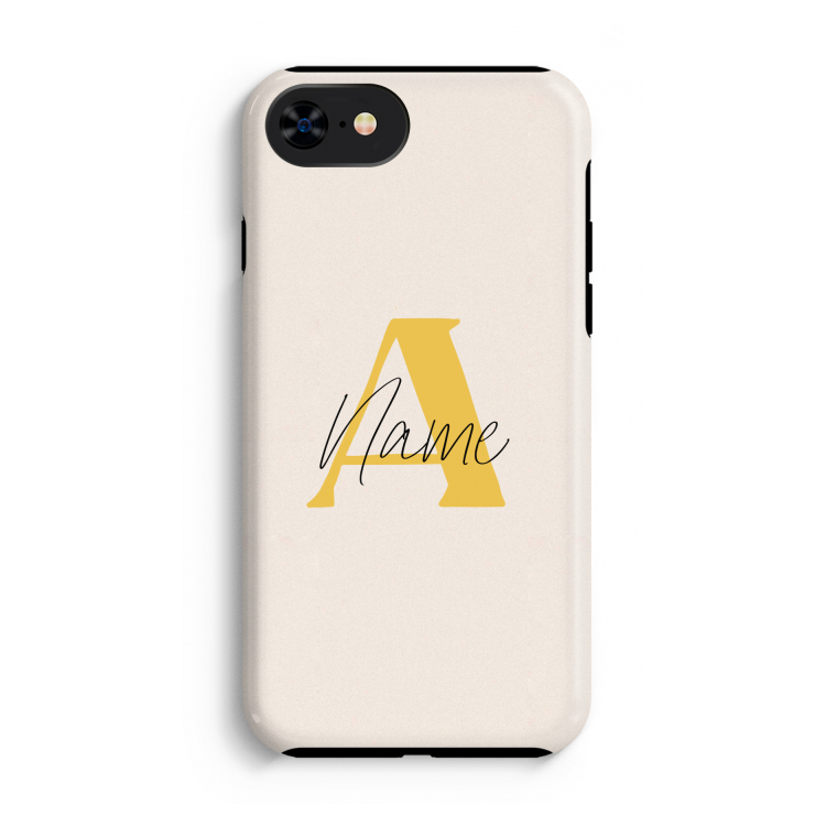 Amber Script: iPhone SE 2020 Tough Case