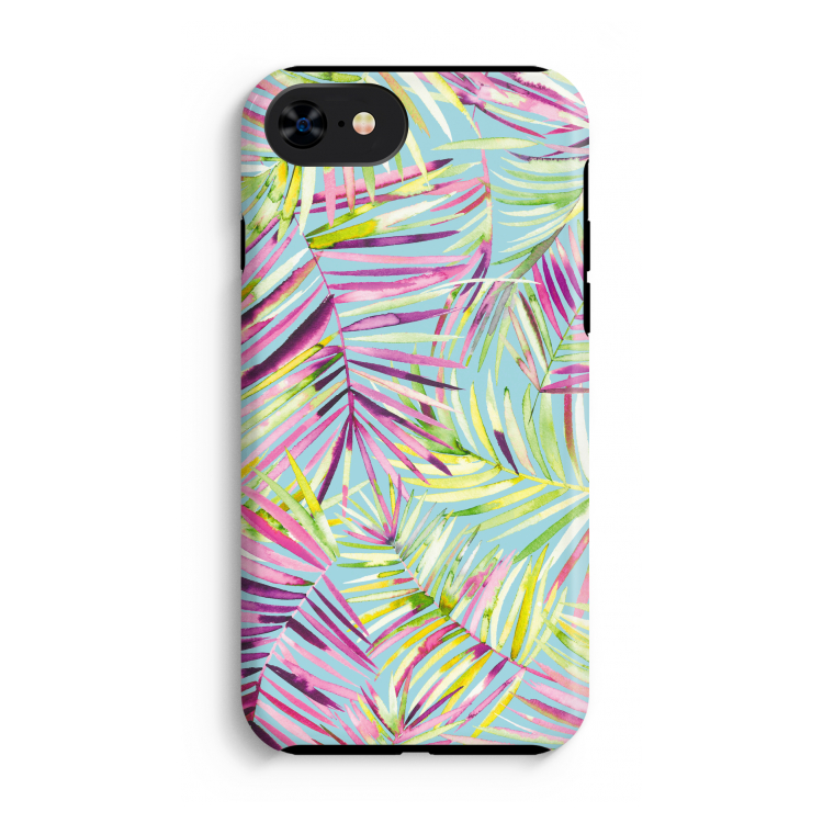 Tropical Palms Blue: iPhone SE 2020 Tough Case