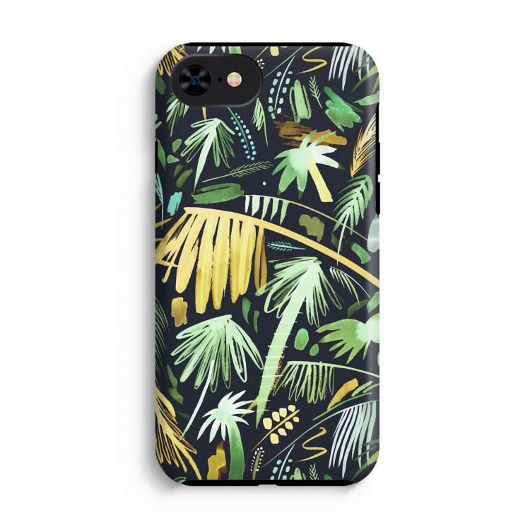 Tropical Palms Dark: iPhone SE 2020 Tough Case