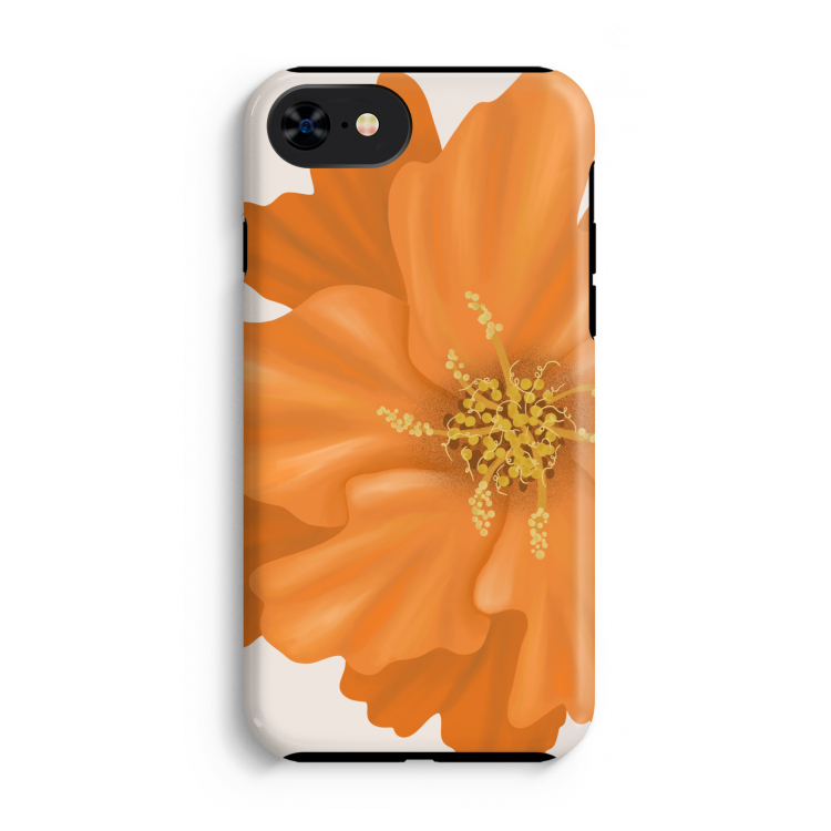 Orange Ellila flower: iPhone SE 2020 Tough Case
