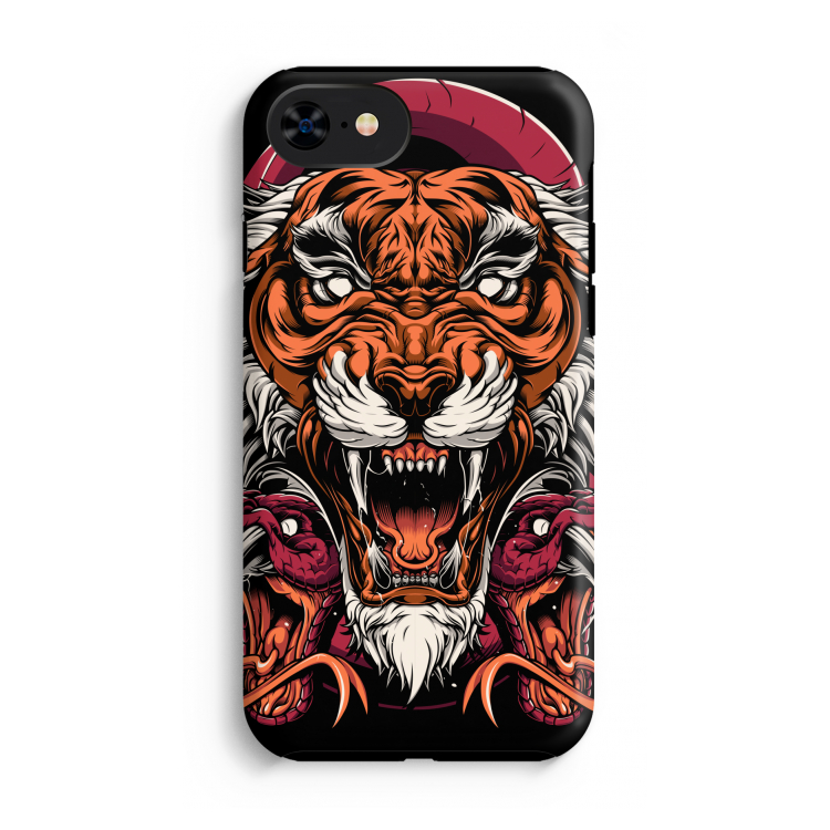 Tiger and Rattlesnakes: iPhone SE 2020 Tough Case