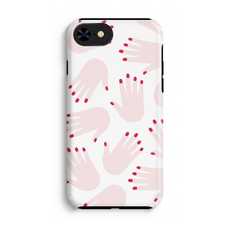Hands pink: iPhone SE 2020 Tough Case
