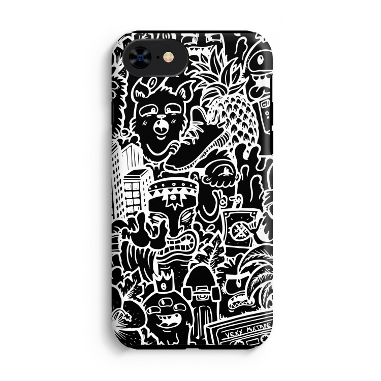 Vexx Black Mixtape: iPhone SE 2020 Tough Case