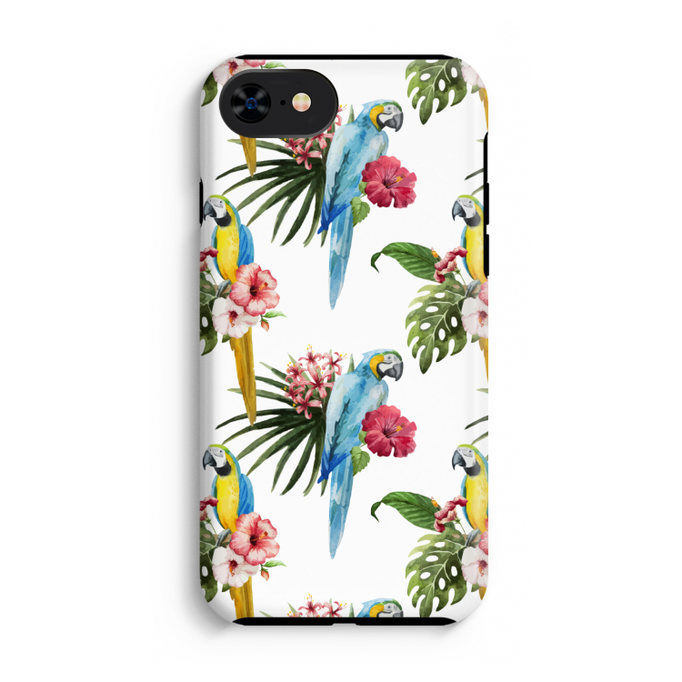 Kleurrijke papegaaien: iPhone SE 2020 Tough Case