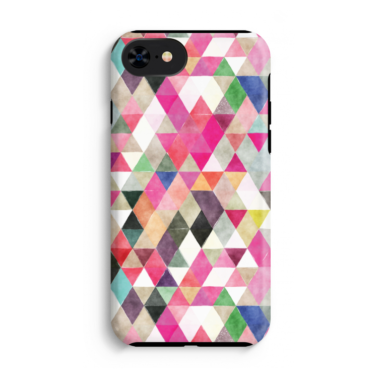 Gekleurde driehoekjes: iPhone SE 2020 Tough Case