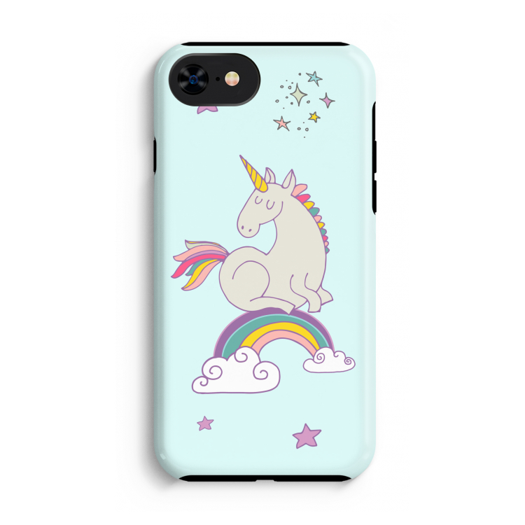 Regenboog eenhoorn: iPhone SE 2020 Tough Case