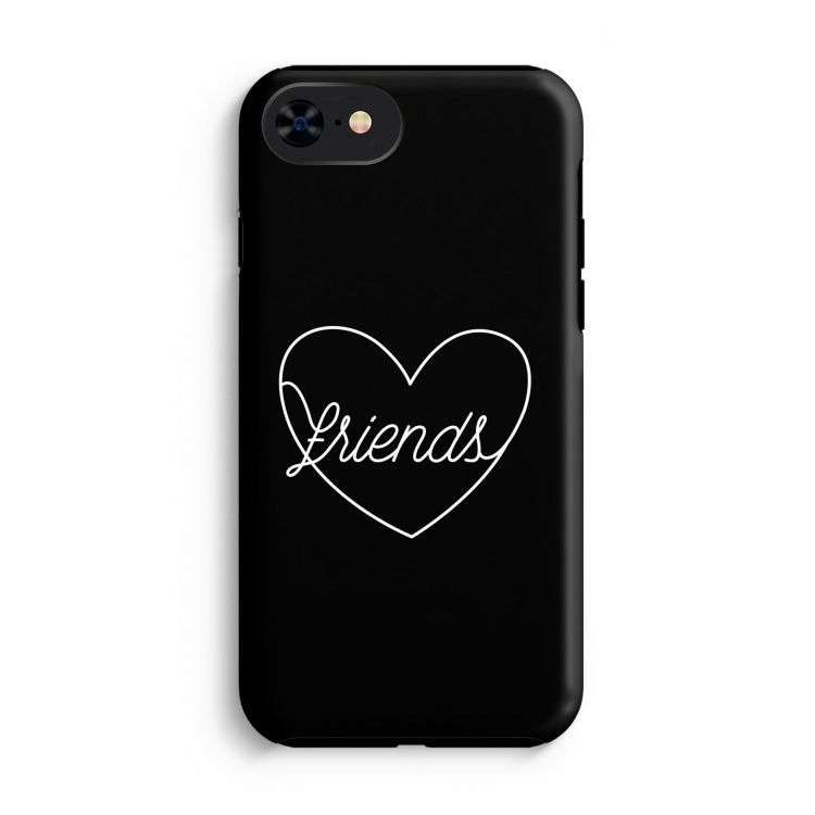 Friends heart black: iPhone SE 2020 Tough Case