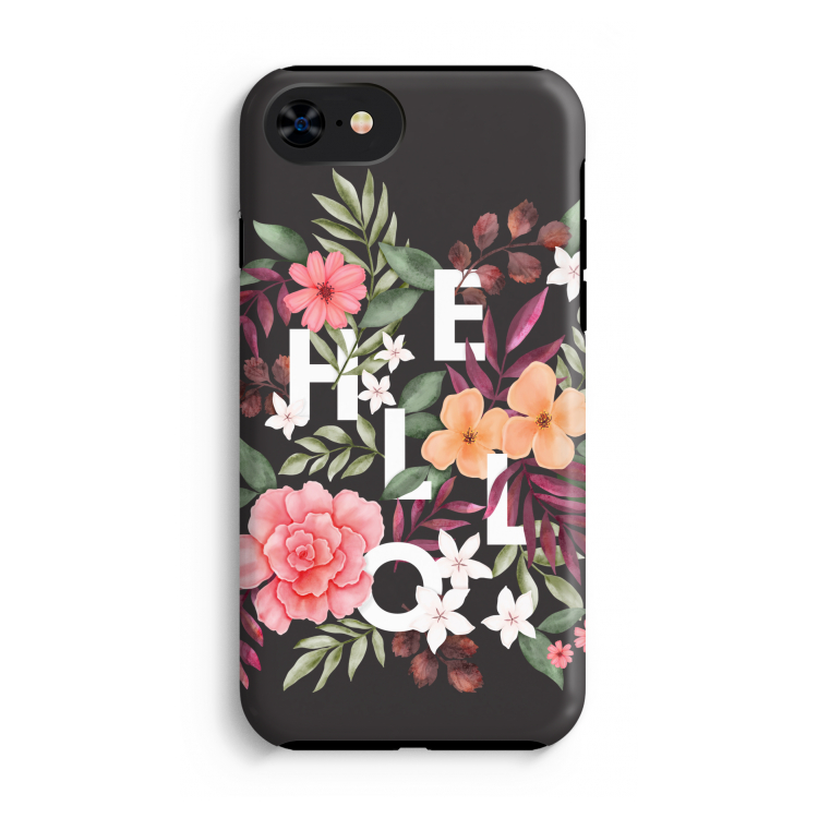Hello in flowers: iPhone SE 2020 Tough Case