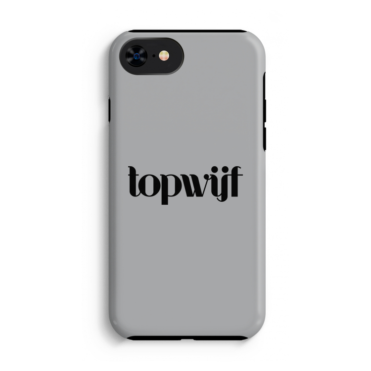 Topwijf Grijs Zwart: iPhone SE 2020 Tough Case