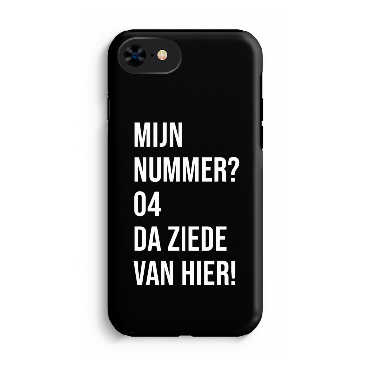 Da ziede van hier - Zwart: iPhone SE 2020 Tough Case