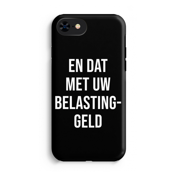 Belastinggeld - Zwart: iPhone SE 2020 Tough Case