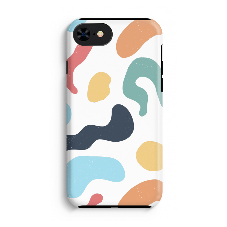 Memphis Shapes Blue: iPhone SE 2020 Tough Case