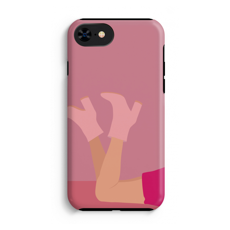 Pink boots: iPhone SE 2020 Tough Case