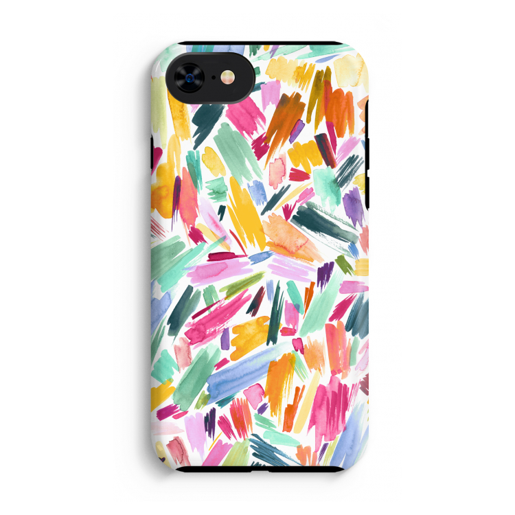 Watercolor Brushstrokes: iPhone SE 2020 Tough Case