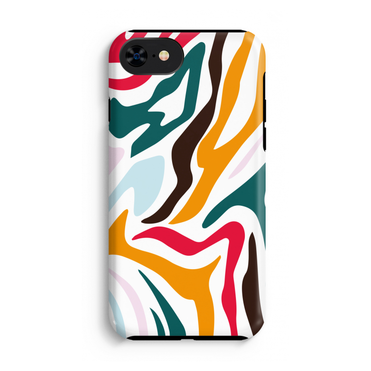 Colored Zebra: iPhone SE 2020 Tough Case