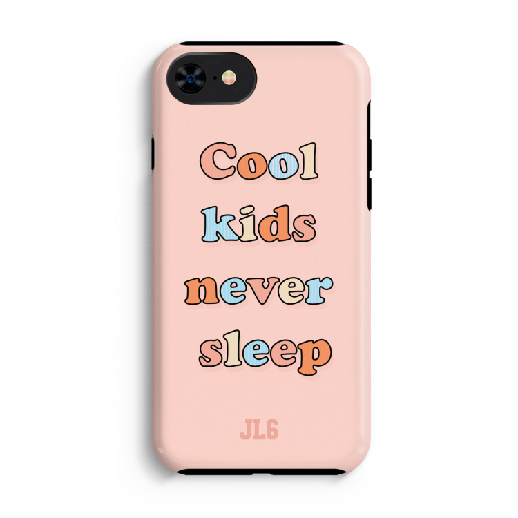 Cool Kids Never Sleep: iPhone SE 2020 Tough Case