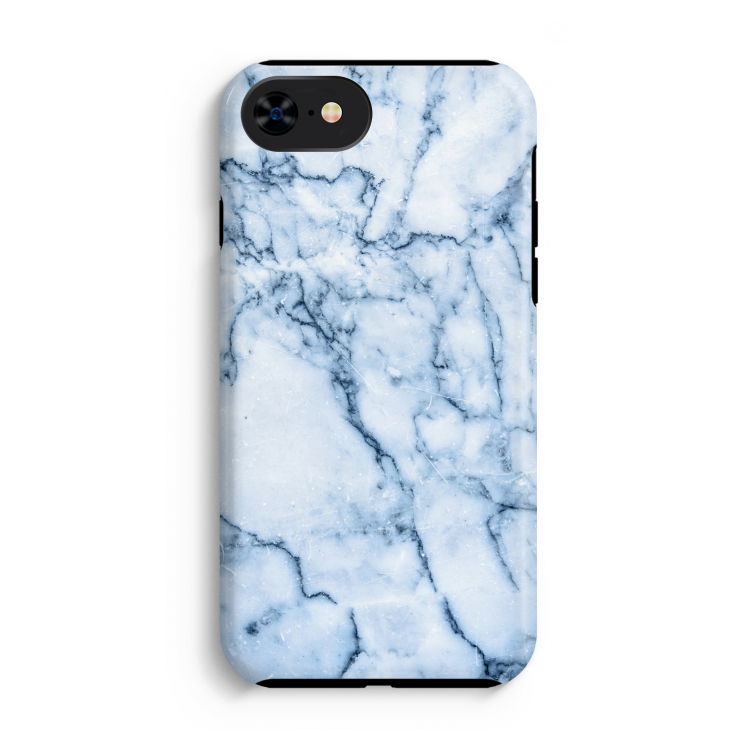Blauw marmer: iPhone SE 2020 Tough Case