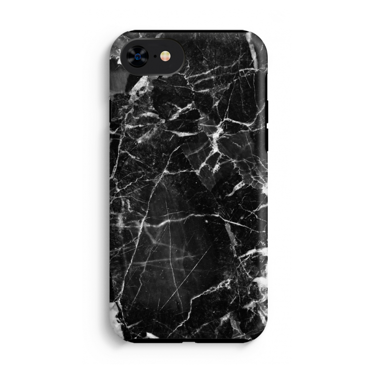 Zwart Marmer 2: iPhone SE 2020 Tough Case
