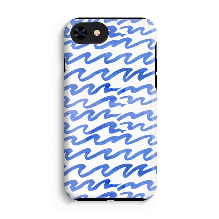 Blauwe golven: iPhone SE 2020 Tough Case