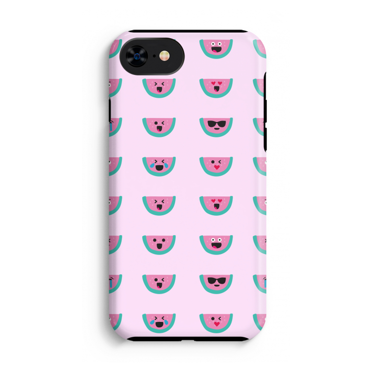 Smiley watermeloenprint: iPhone SE 2020 Tough Case