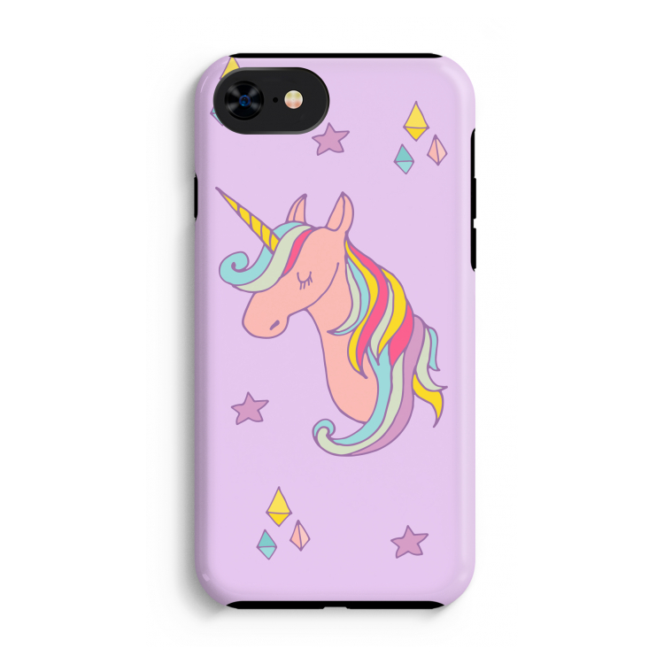 Roze eenhoorn: iPhone SE 2020 Tough Case