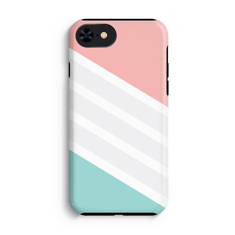 Strepen pastel: iPhone SE 2020 Tough Case