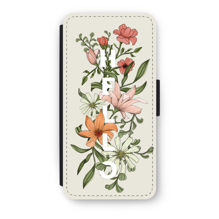 Hello bloemen: iPhone SE 2020 Flip Hoesje