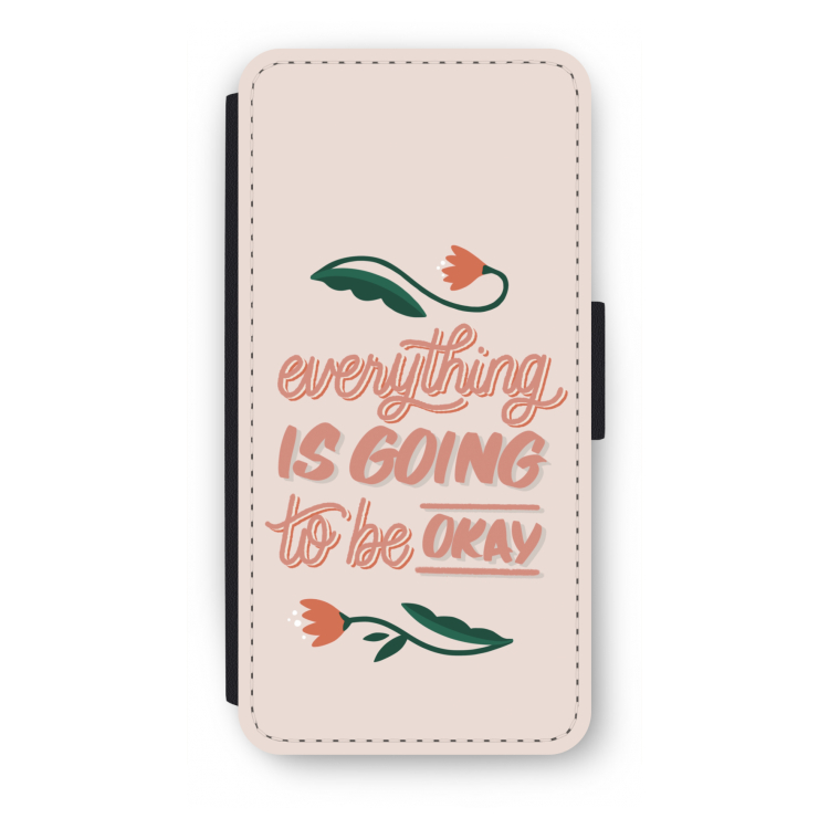 Optimistic flower girl: iPhone SE 2020 Flip Hoesje