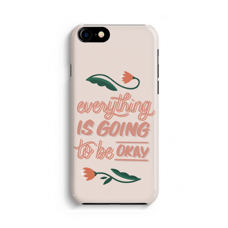 Optimistic flower girl: Volledig geprint iPhone SE 2020 Hoesje