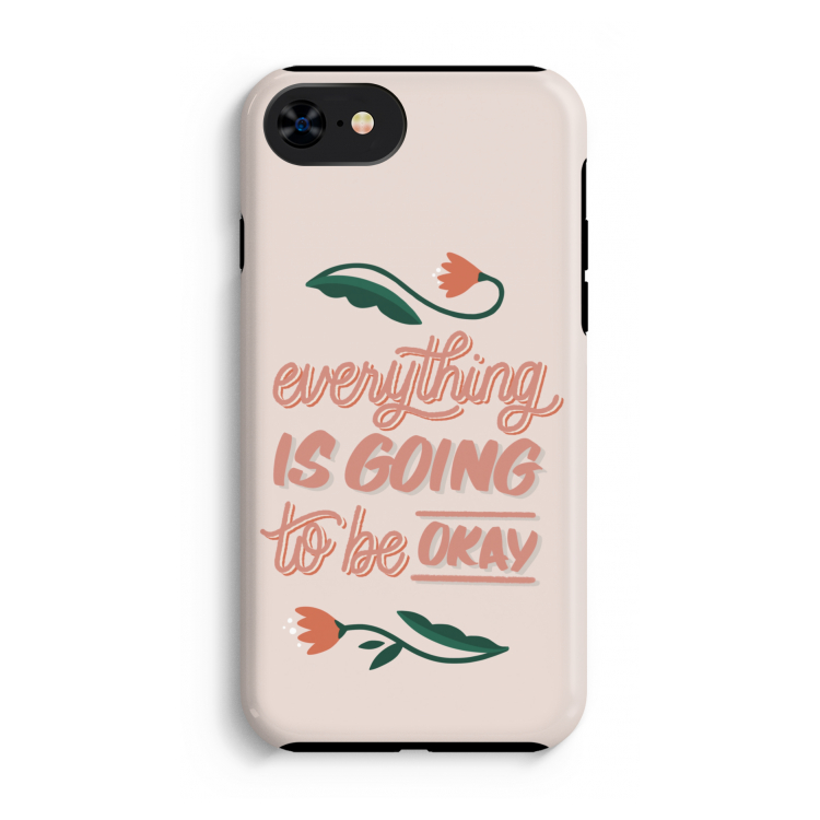 Optimistic flower girl: iPhone SE 2020 Tough Case