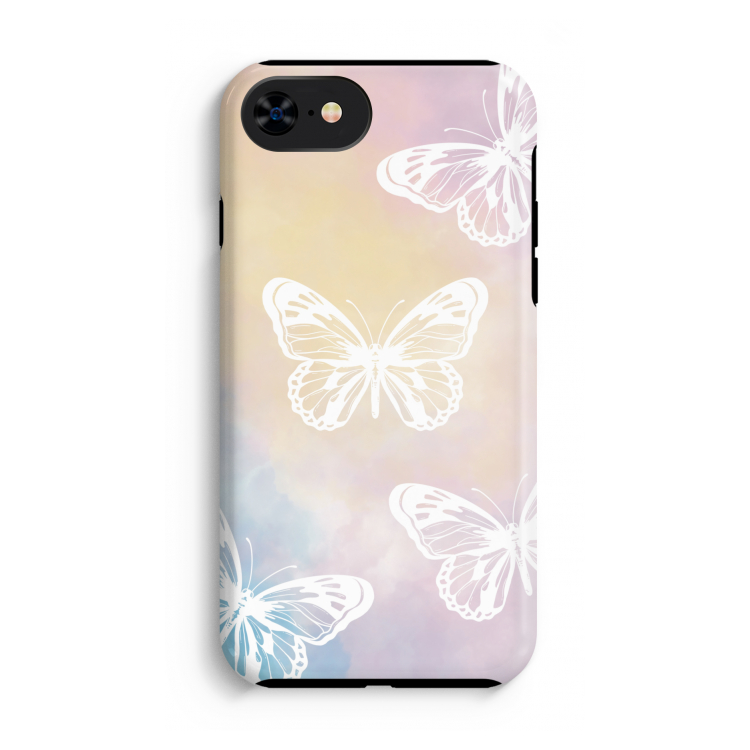 White butterfly: iPhone SE 2020 Tough Case