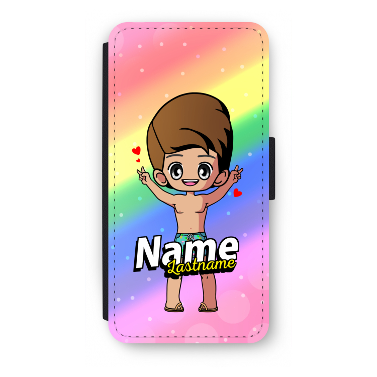 Chibi Maker man: iPhone SE 2020 Flip Hoesje
