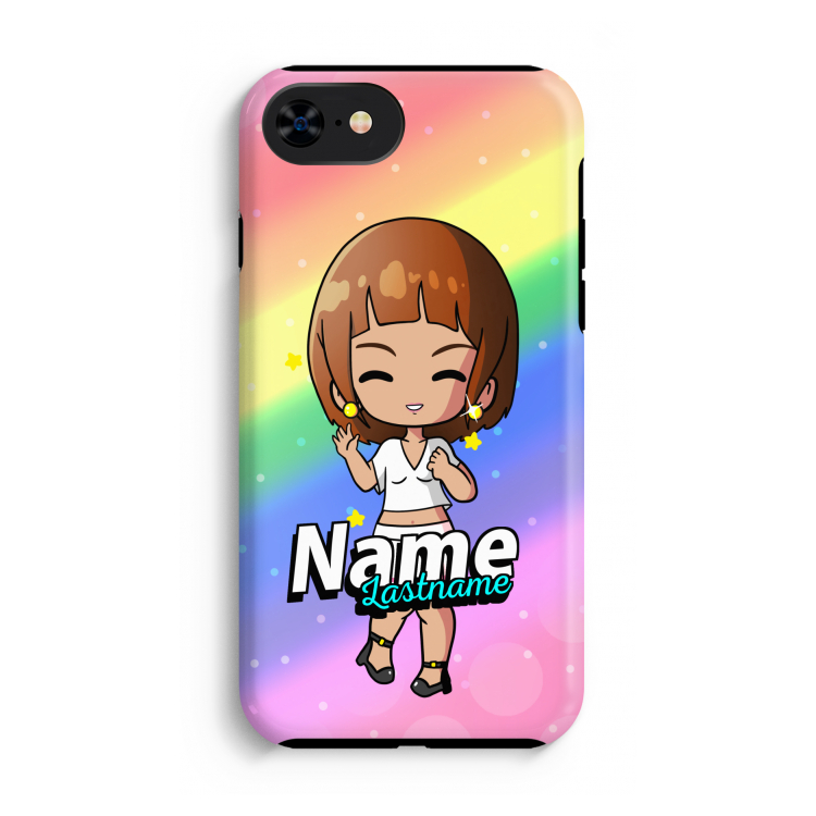Chibi Maker vrouw: iPhone SE 2020 Tough Case