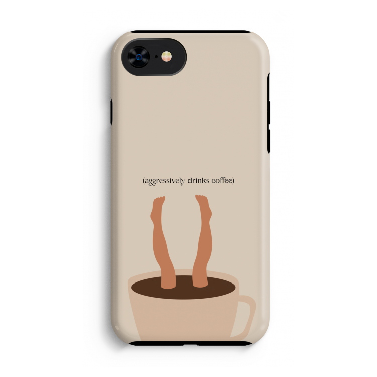 Aggressively drinks coffee: iPhone SE 2020 Tough Case