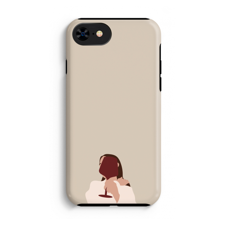 I drink wine: iPhone SE 2020 Tough Case