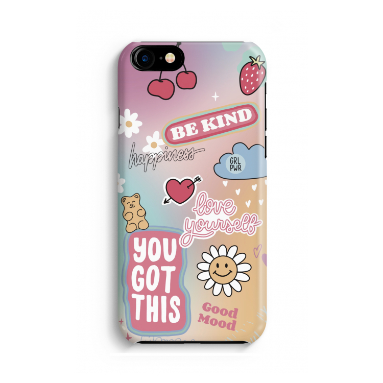 Positivity: Volledig geprint iPhone SE 2020 Hoesje