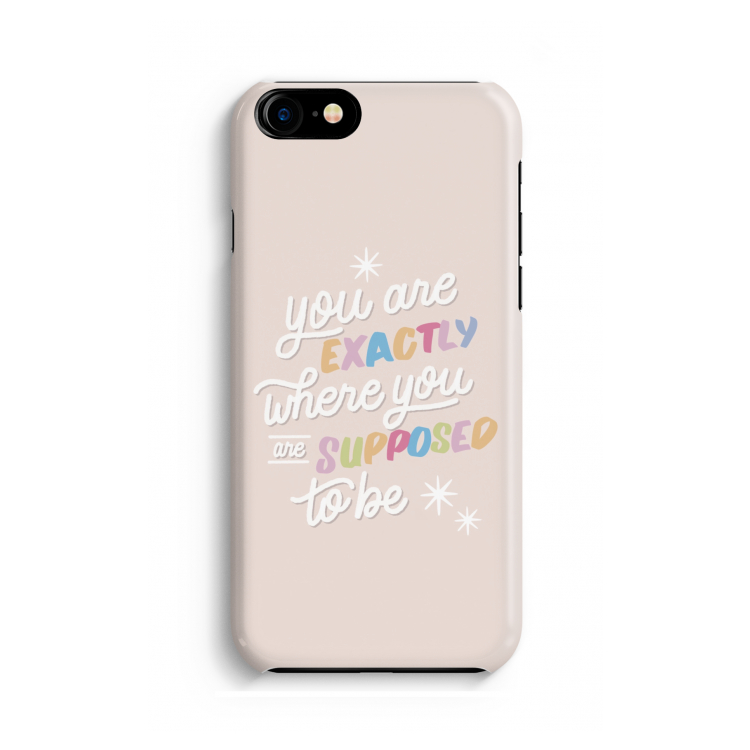 Right Place: Volledig geprint iPhone SE 2020 Hoesje